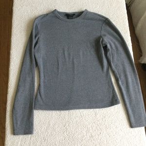 Vintage Express Gray Crewneck Long Sleeve Top - Sz Medium